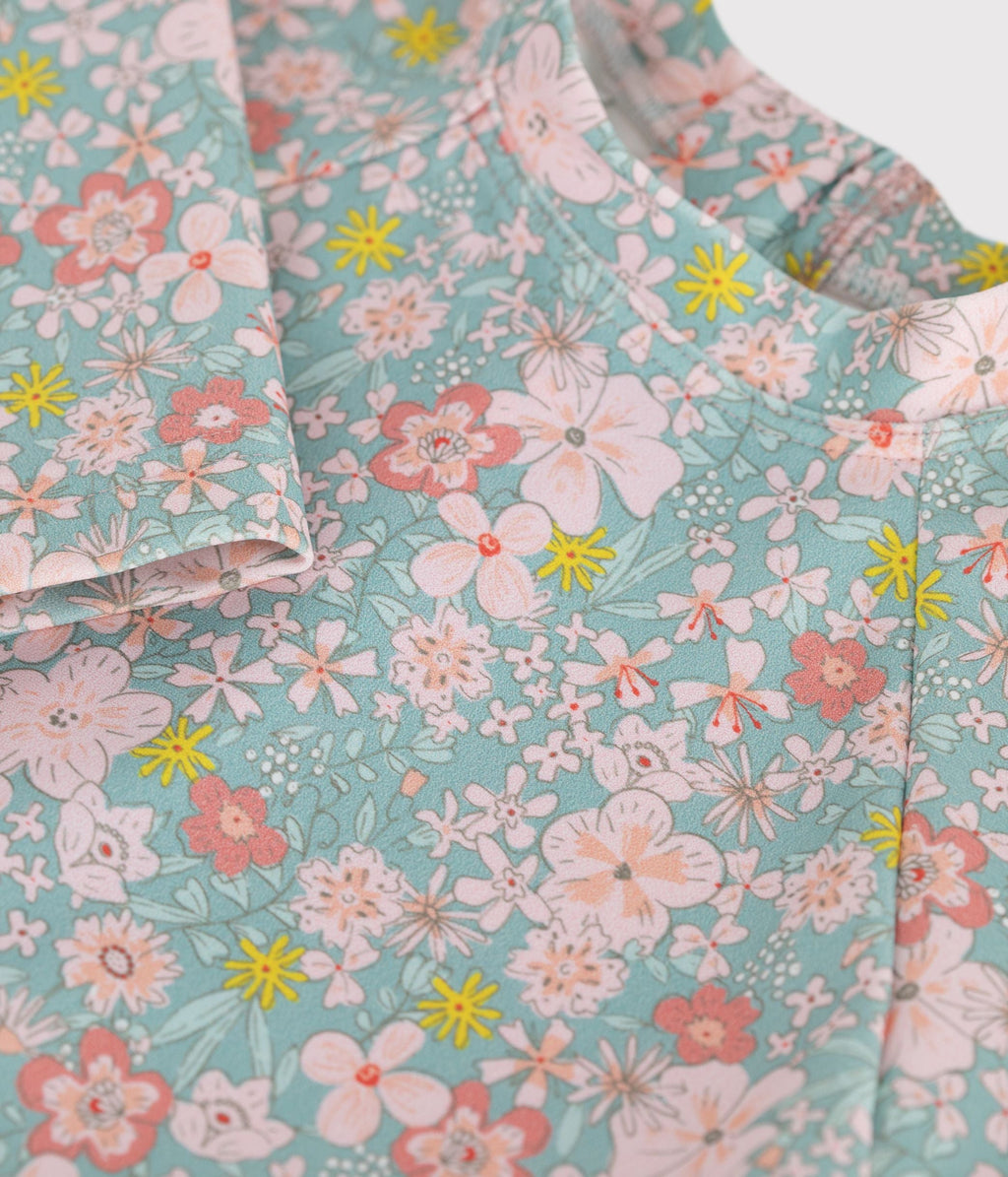 Tee-shirt anti UV bébé, imprimé fleurs – Z1