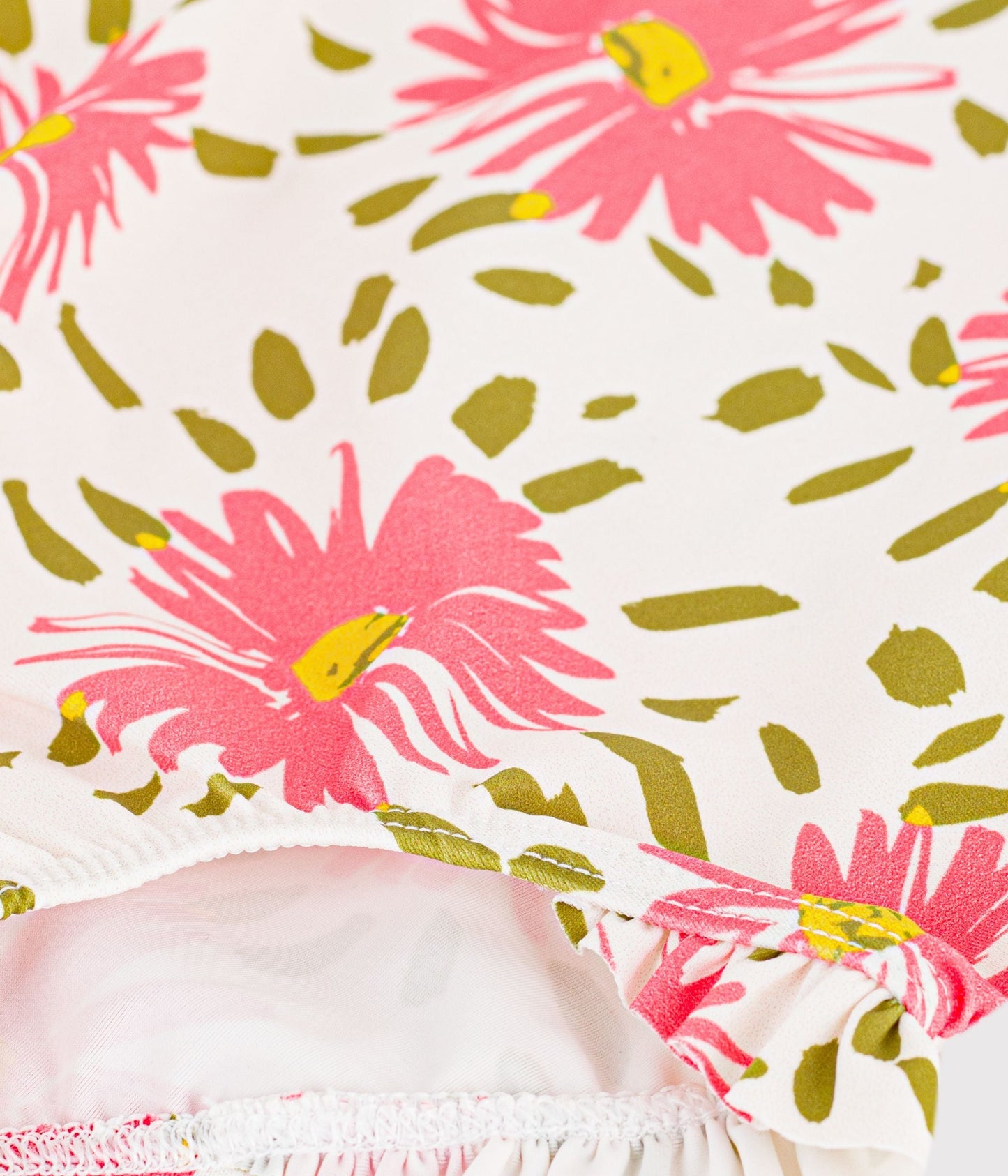 Maillot de bain bébé une pièce à volants, imprimé fleurs – Z1