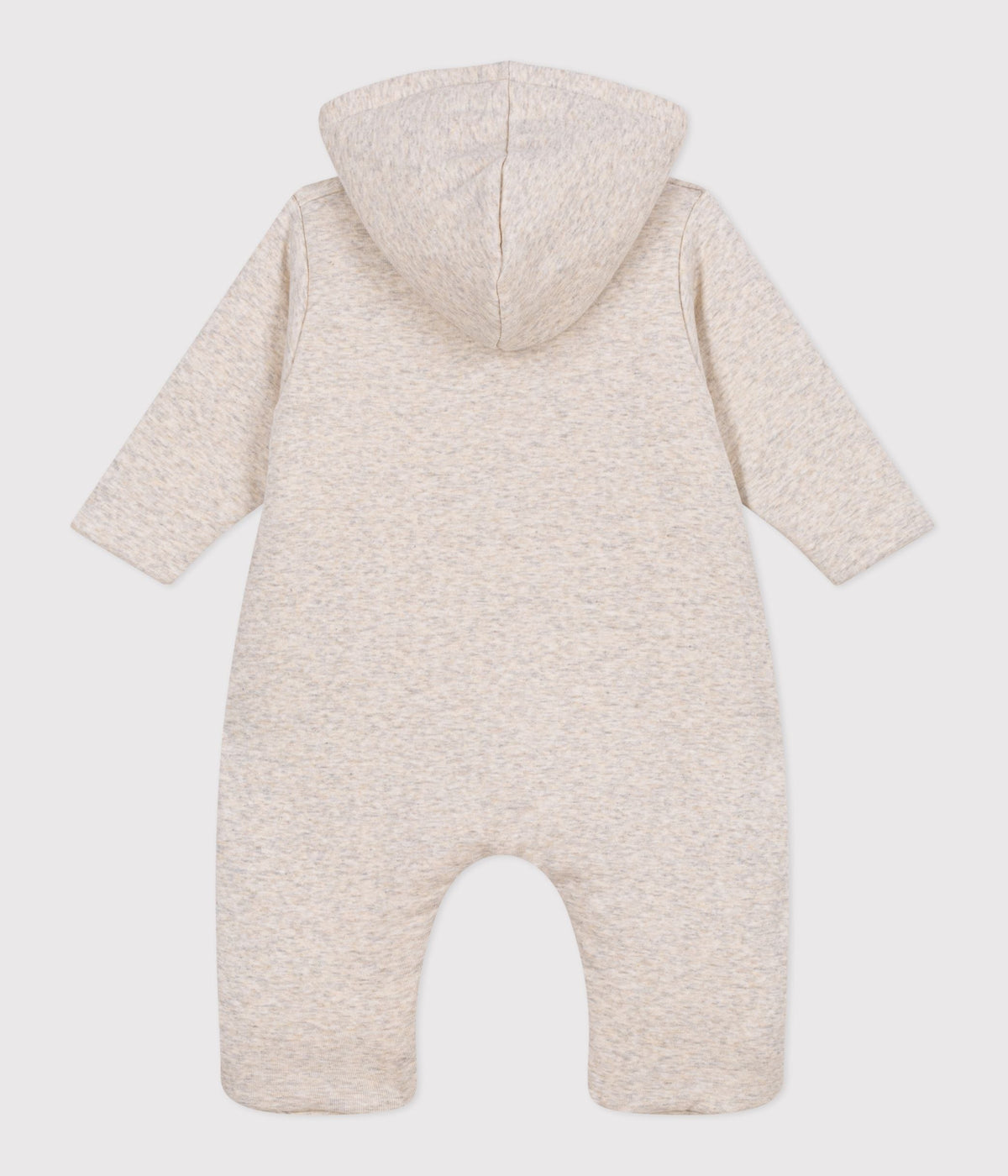 Combinaison ouatinée bébé à capuche et pieds, unie – D1