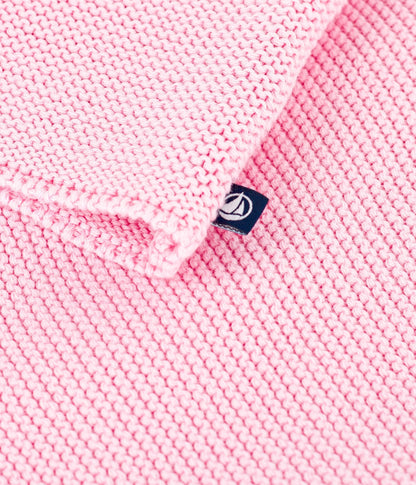 Cardigan bébé tricot point mousse en coton – Z1