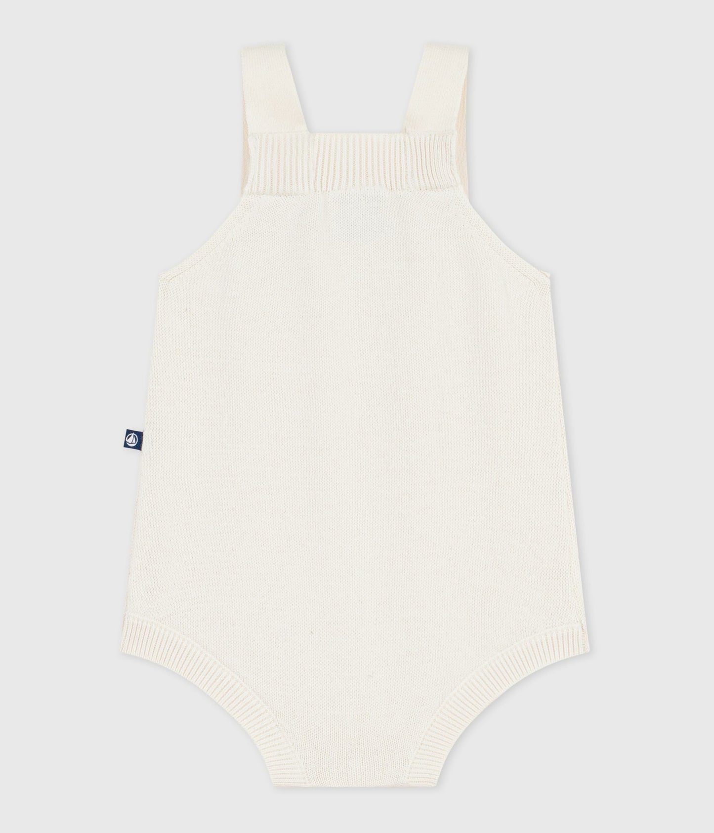 Combinaison courte bébé en tricot de coton ajouré – D1