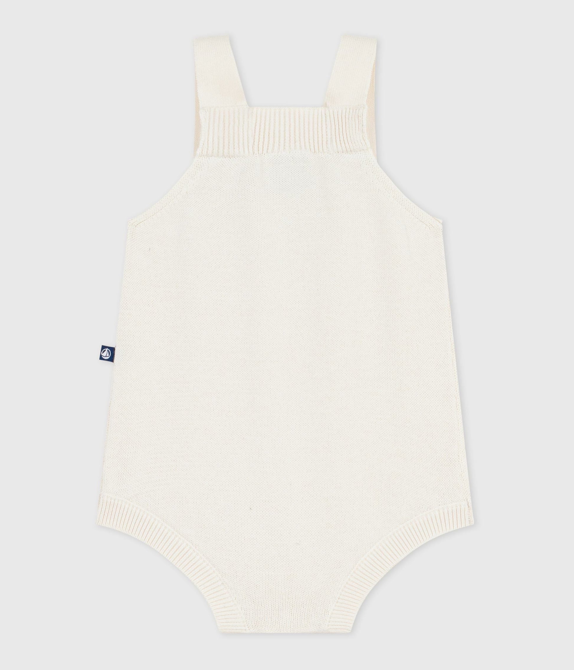 Combinaison courte bébé en tricot de coton ajouré – D1