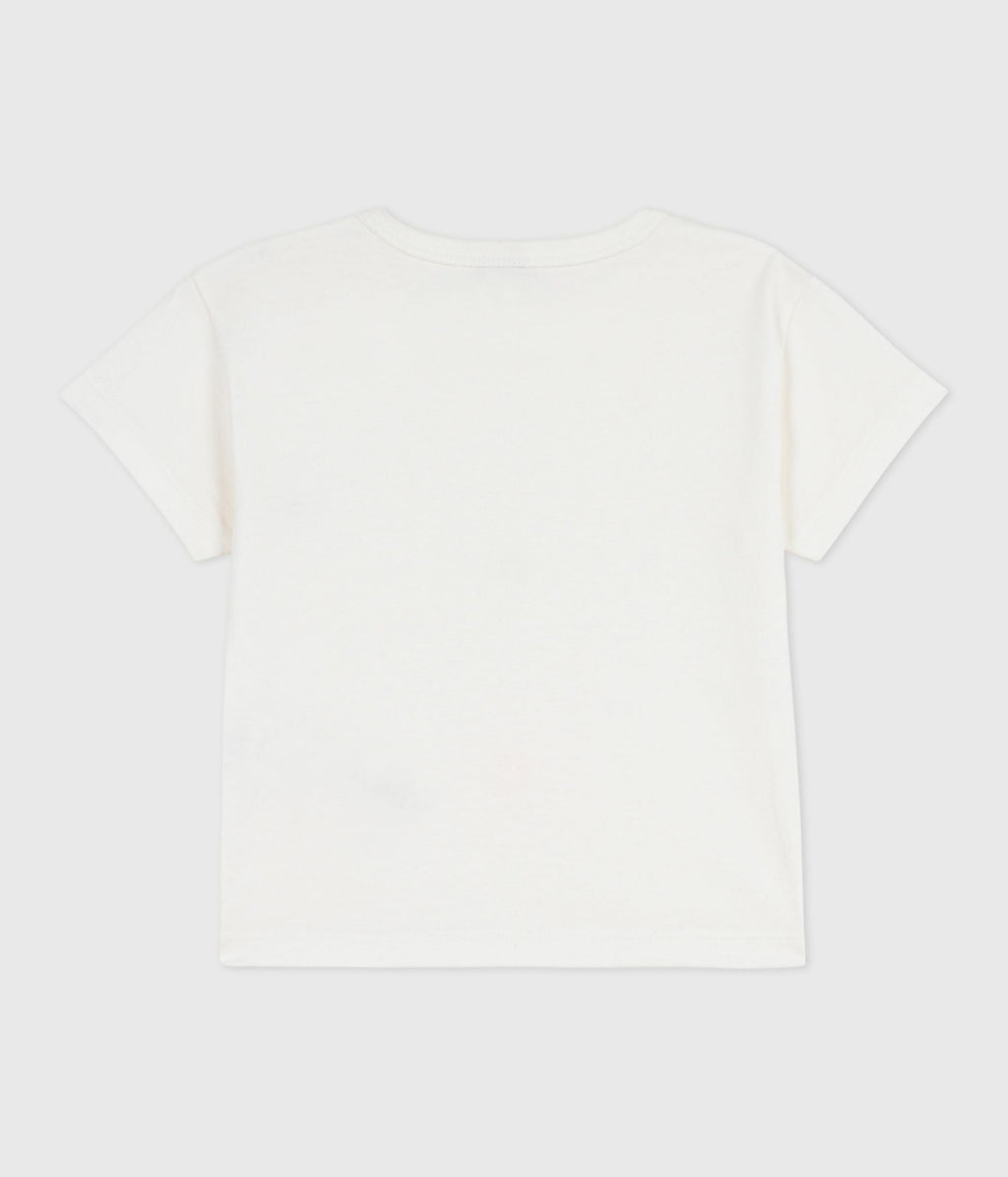 Tee-shirt bébé en coton à manches courtes, uni – D1