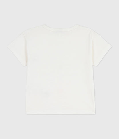 Tee-shirt bébé en coton à manches courtes, uni – D1