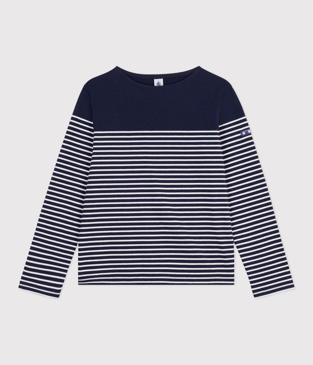 Marinière femme en coton à rayures – F1