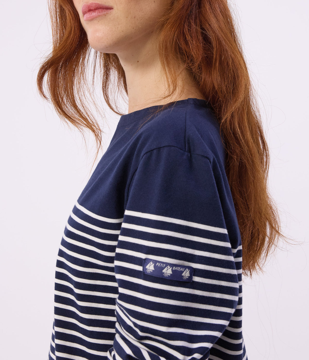 Marinière femme en coton à rayures – J3