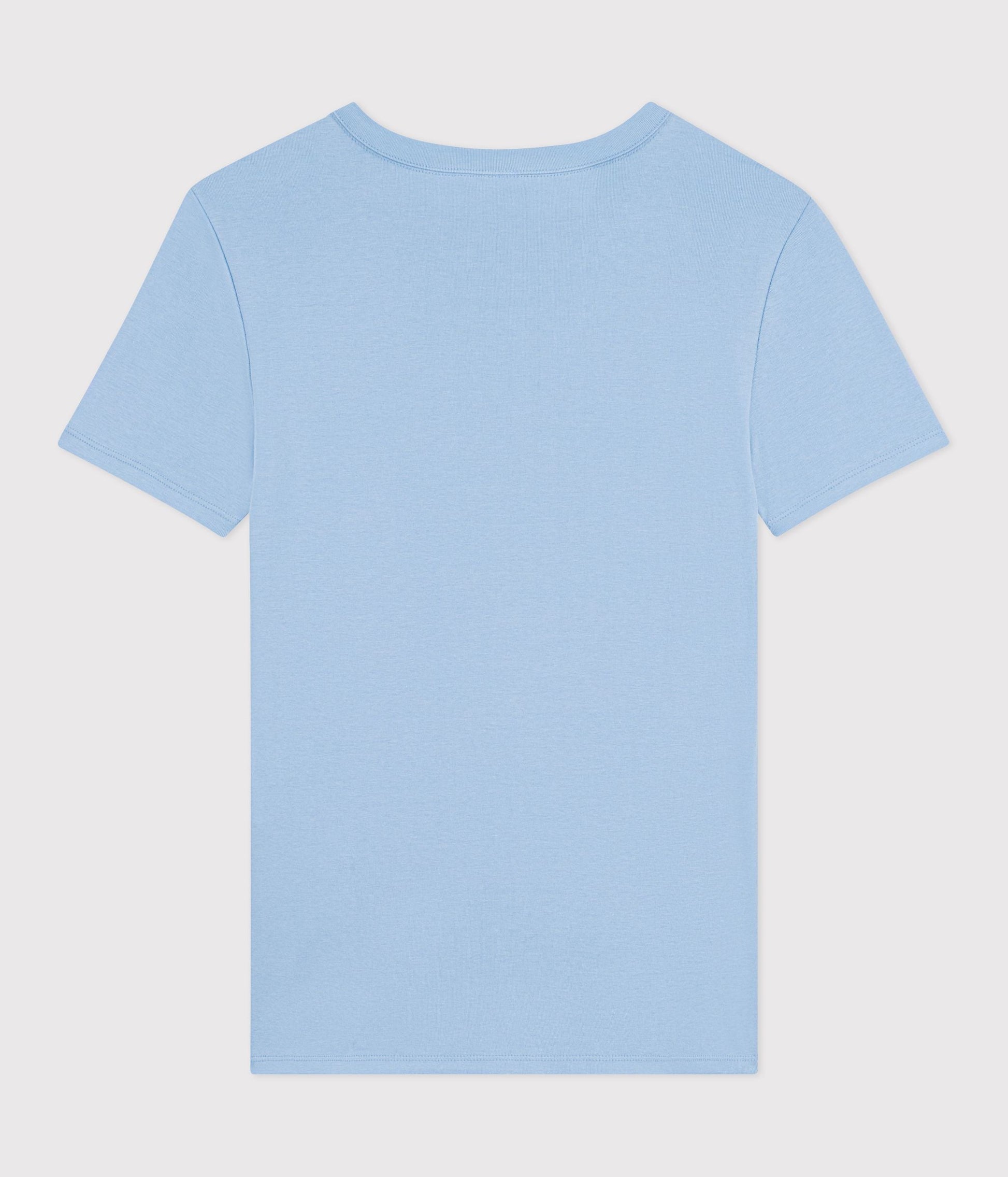 Tee-shirt femme en coton manches courtes uni – D1