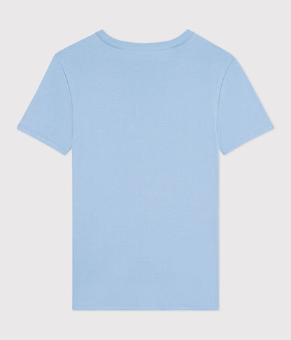 Tee-shirt femme en coton manches courtes uni – D1