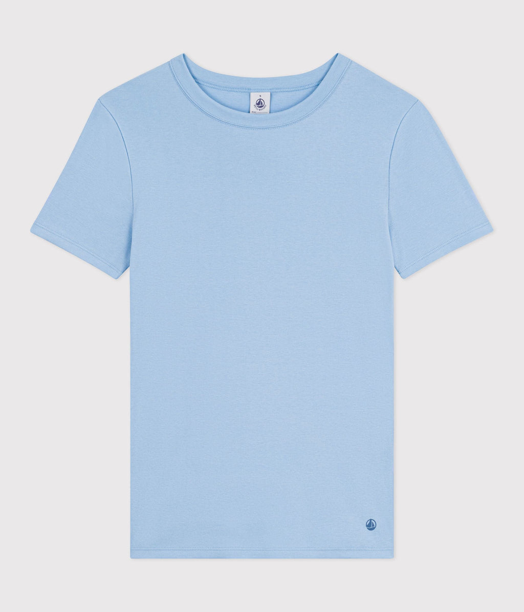 Tee-shirt femme en coton manches courtes uni – F1