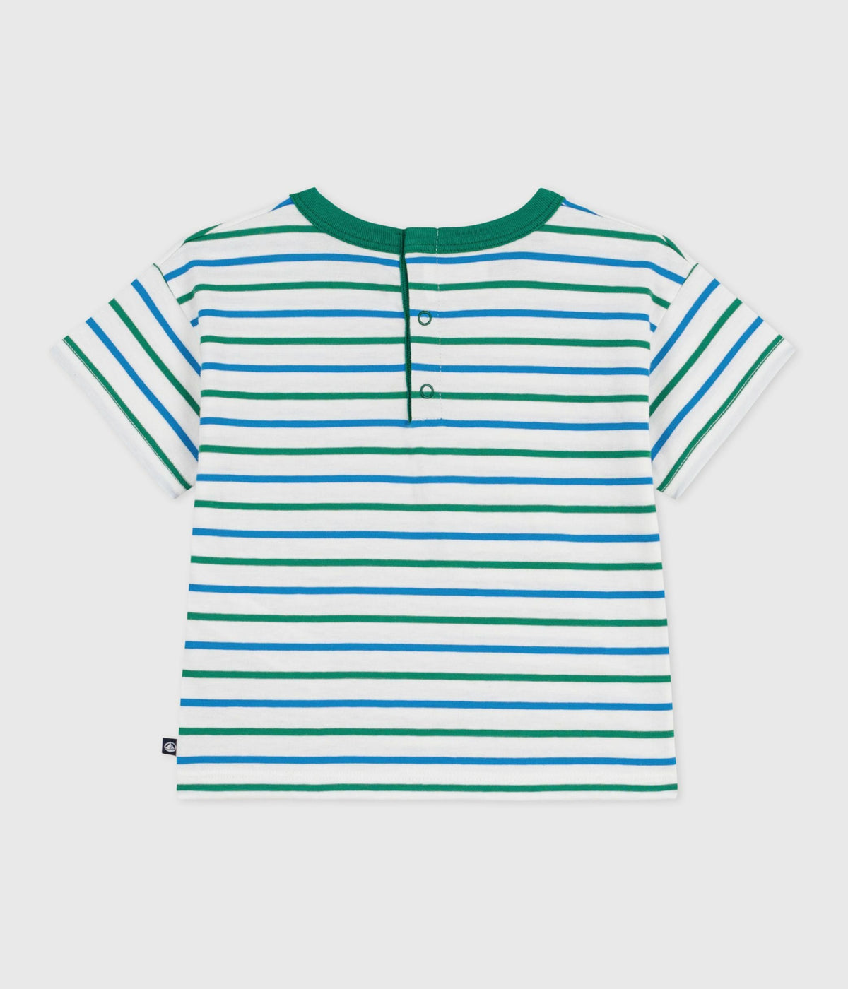 Tee-shirt bébé en coton manches courtes, rayé – D1