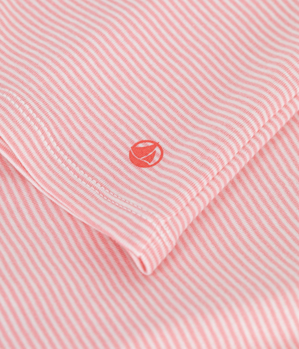 Tee-shirt femme en coton manches courtes à rayures – Z1