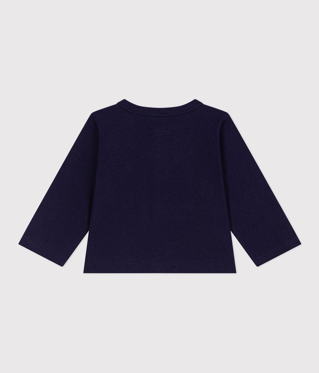 Cardigan bébé en coton uni – D1