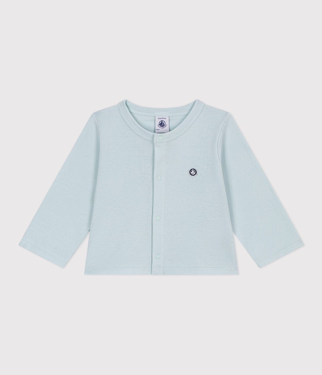 Cardigan bébé en coton uni – F1