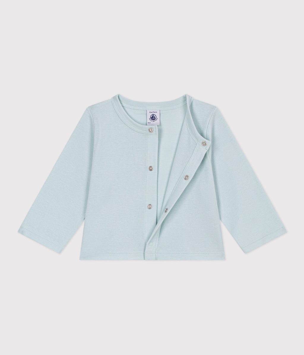 Cardigan bébé en coton uni – F2