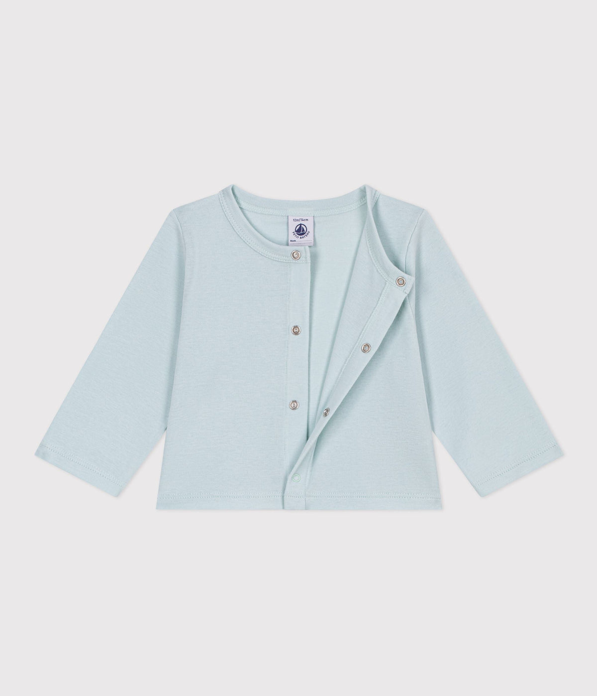 Cardigan bébé en coton uni – F2