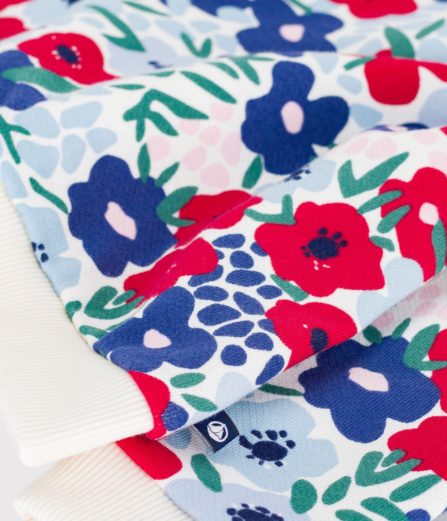 Sweatshirt à capuche bébé en coton imprimé fleurs – Z1