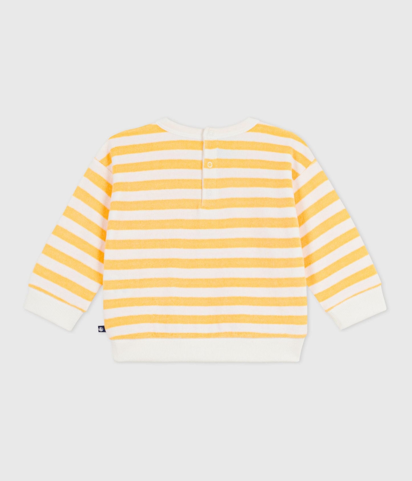 Sweatshirt à capuche bébé en coton rayé – D1