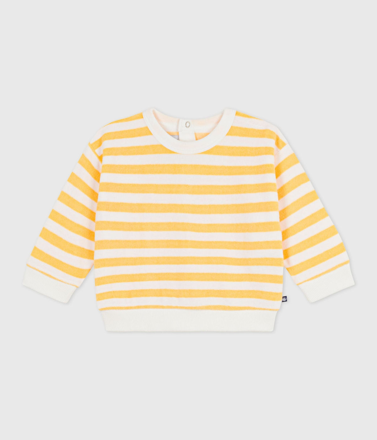 Sweatshirt à capuche bébé en coton rayé – F1