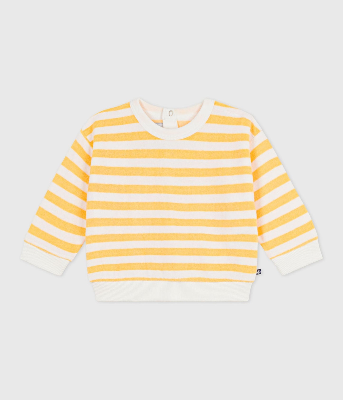 Sweatshirt à capuche bébé en coton rayé – F1