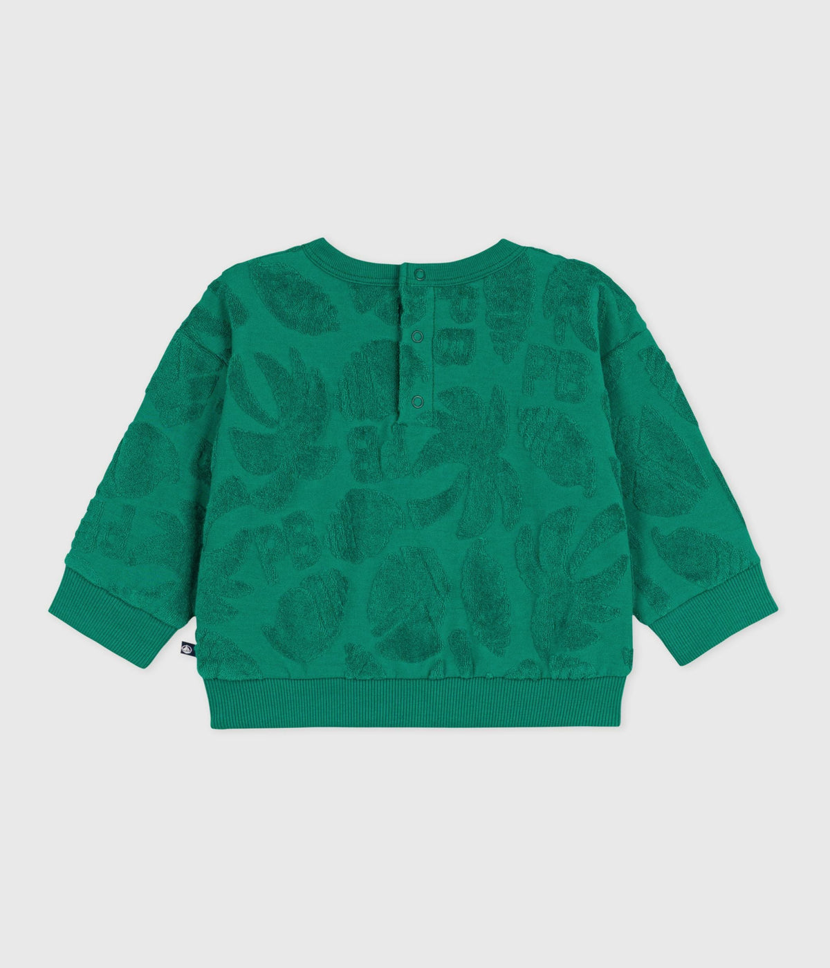 Sweatshirt à capuche bébé en coton motifs palmiers – D1