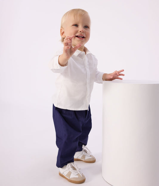 Pantalon bébé en serge uni – J1