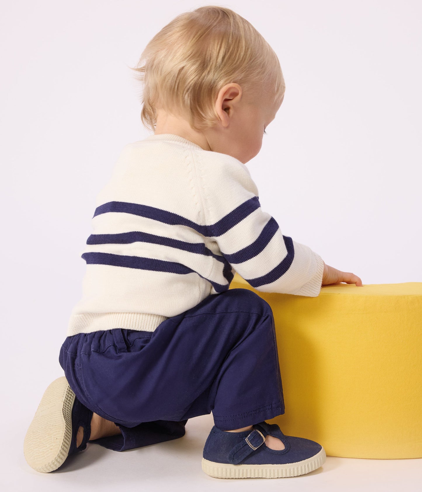 Pantalon bébé en serge uni – J3