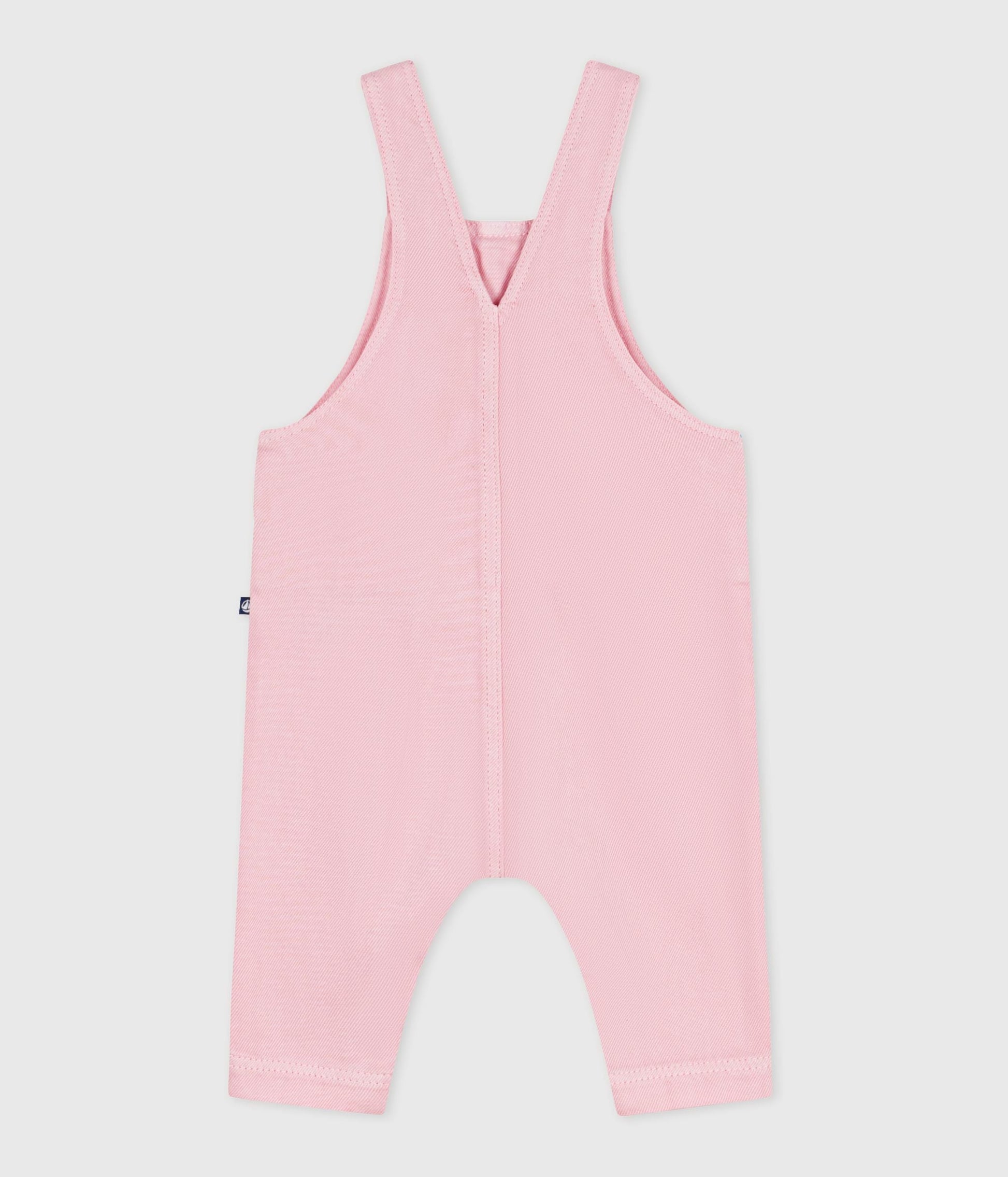 Salopette longue bébé en coton, unie – D1