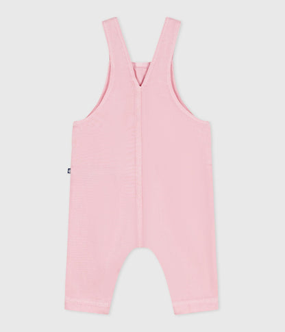Salopette longue bébé en coton, unie – D1