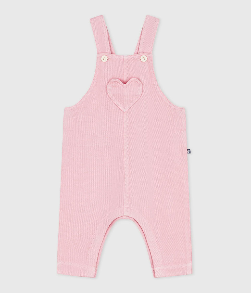 Salopette longue bébé en coton, unie – F1