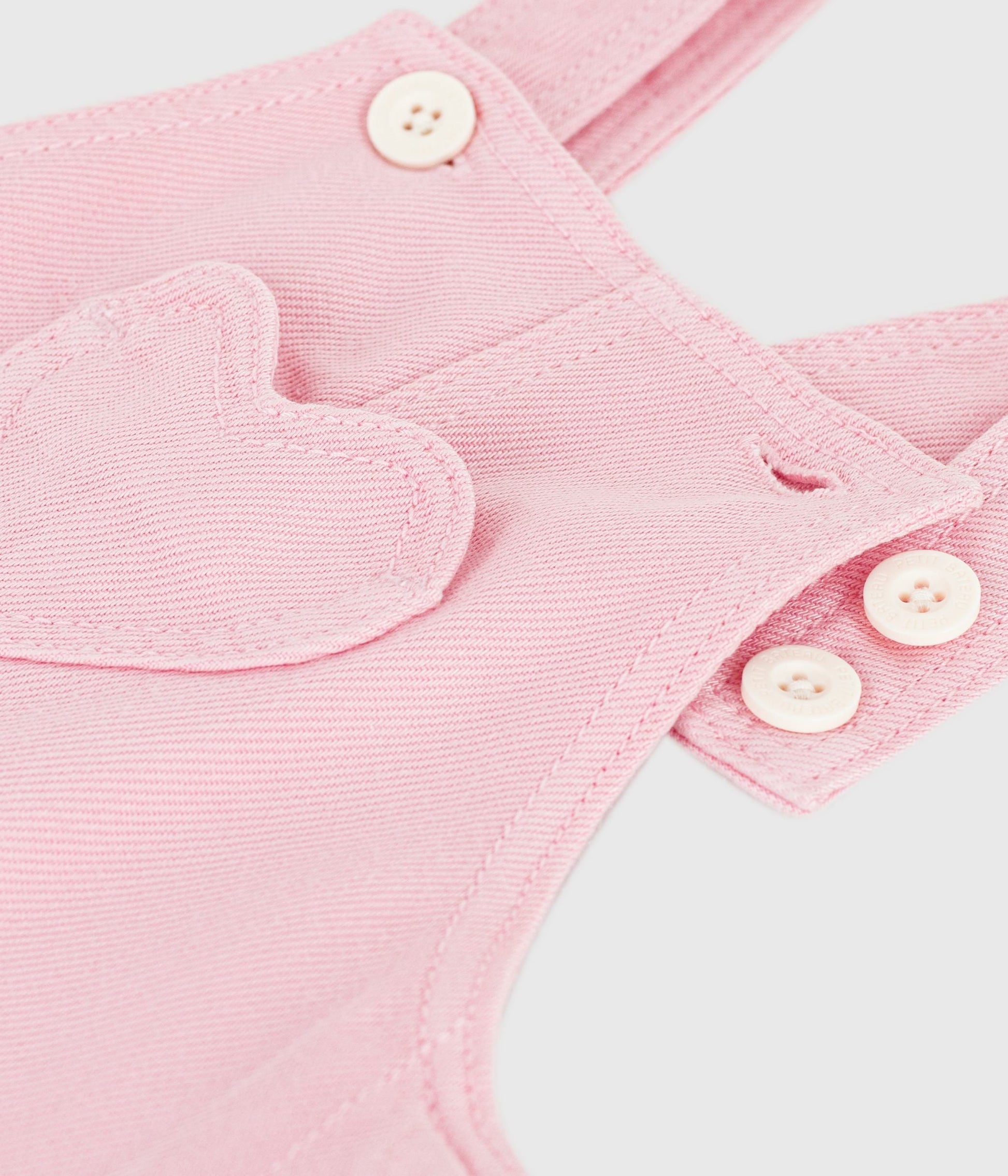 Salopette longue bébé en coton, unie – Z1