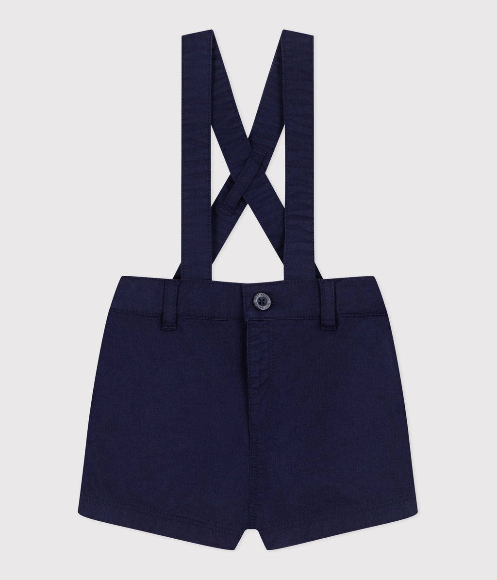 Short à bretelles court en serge bébé – F1