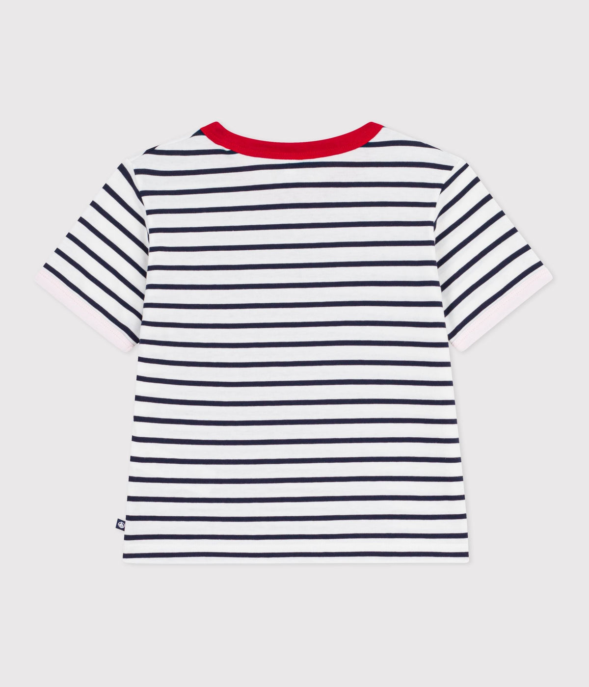 Tee-shirt enfant manches courtes en coton à rayures – D1