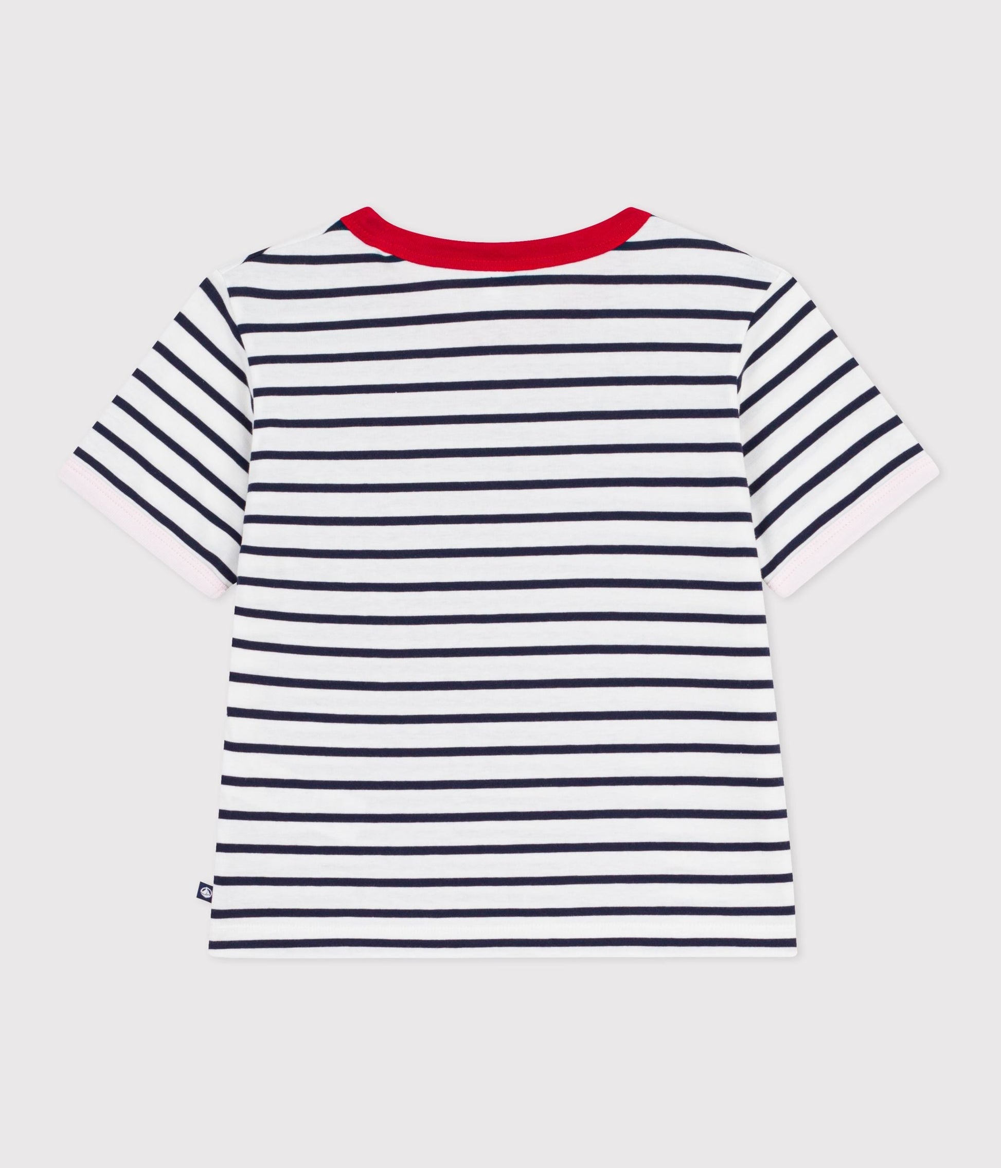 Tee-shirt enfant manches courtes en coton à rayures – D1
