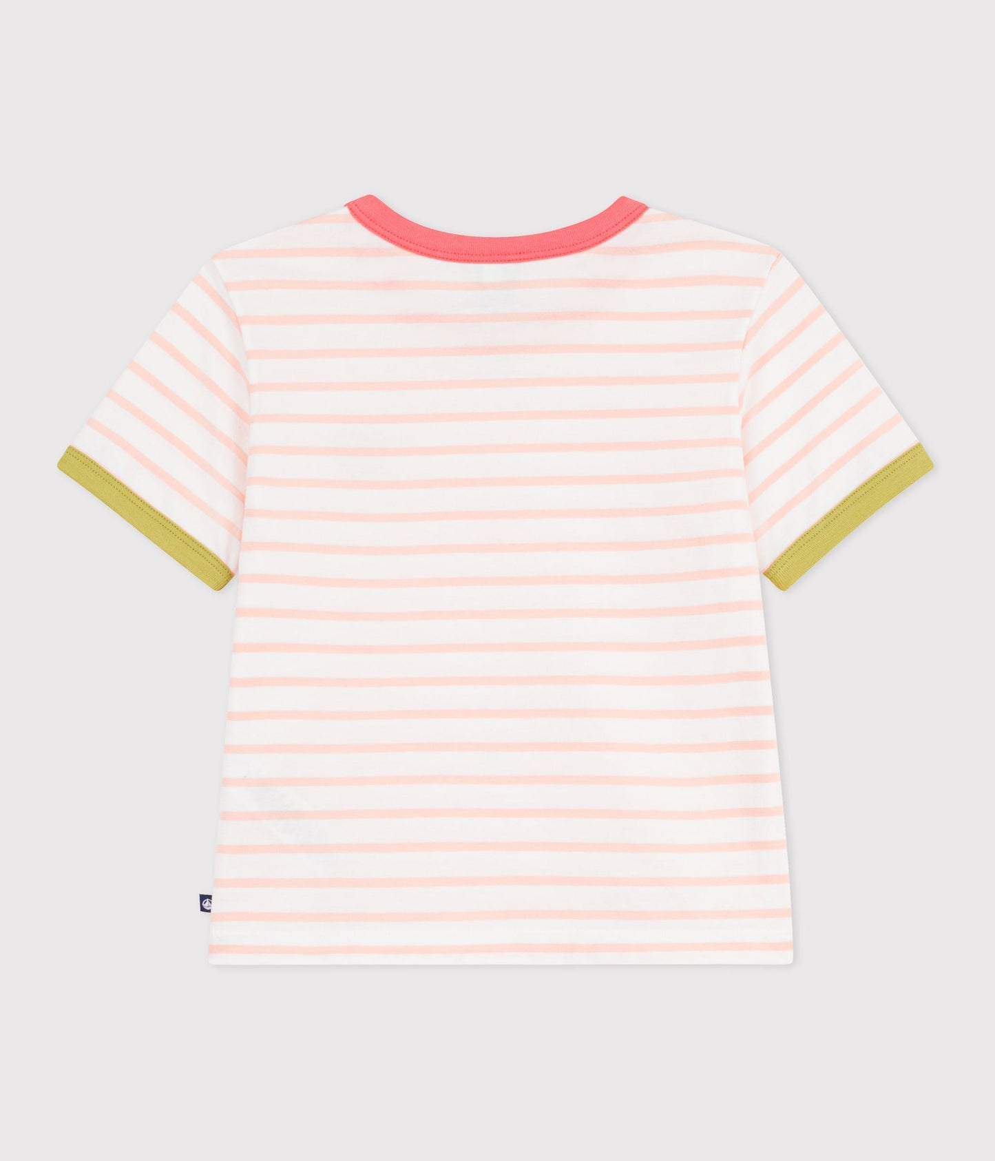 Tee-shirt enfant manches courtes en coton à rayures – D1