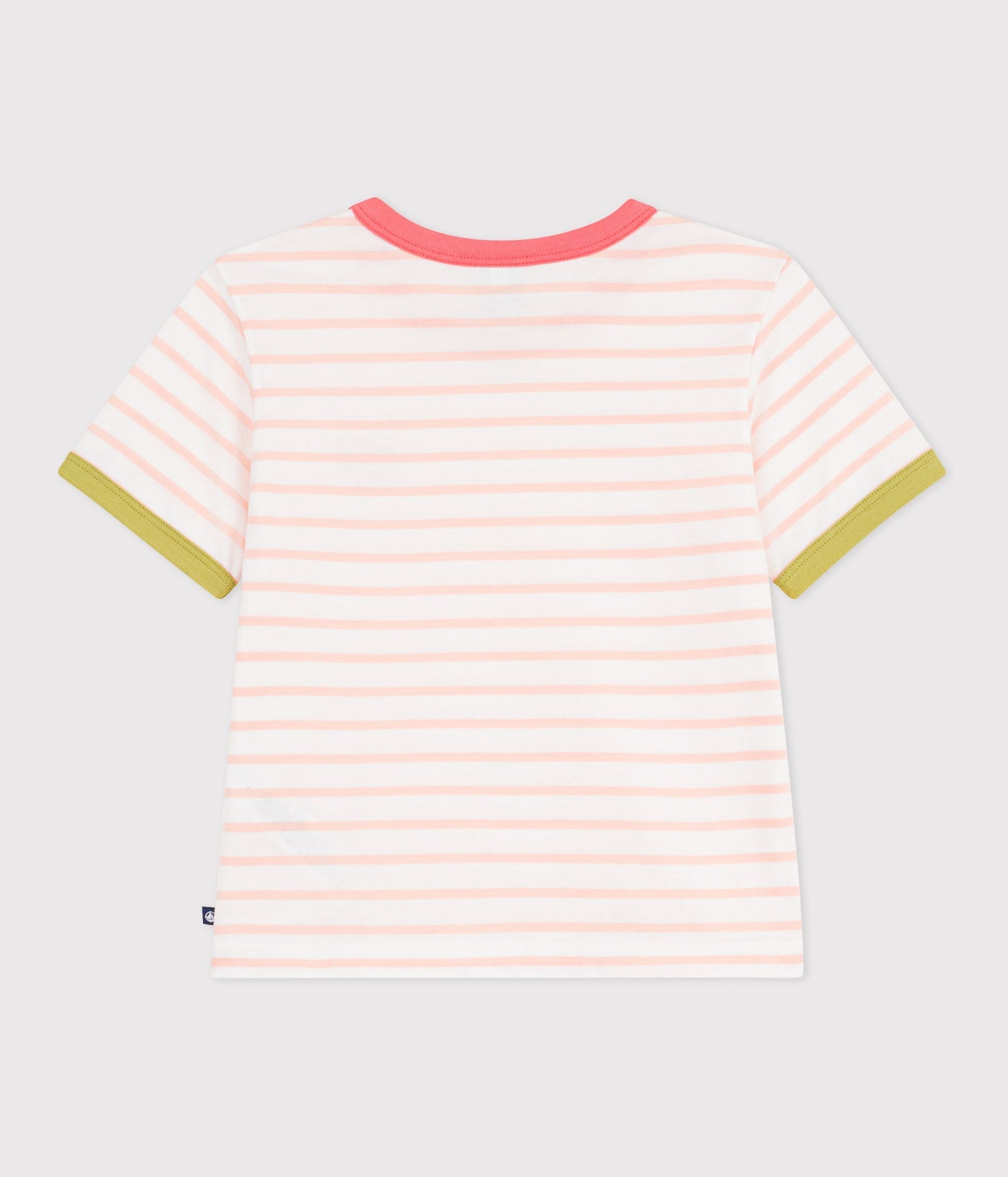 Tee-shirt enfant manches courtes en coton à rayures – D1