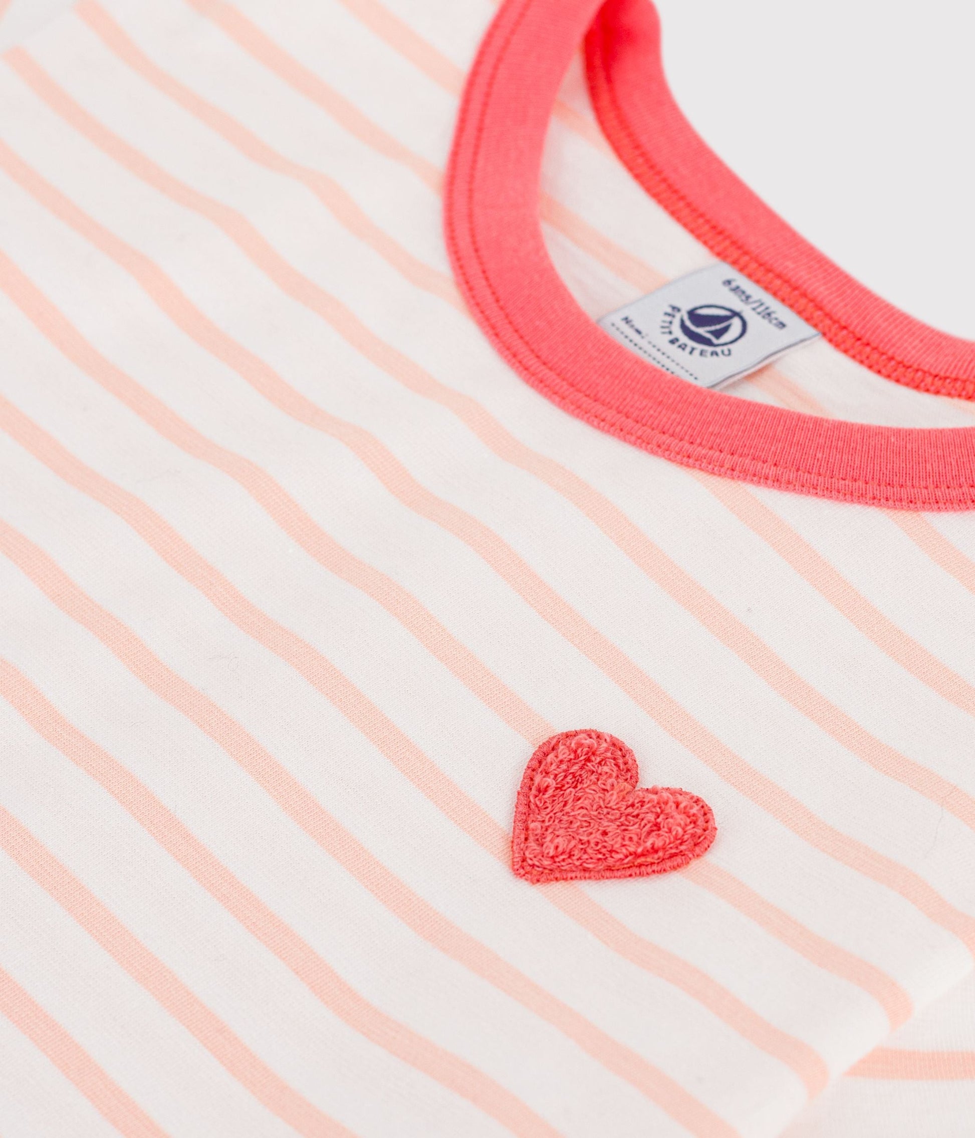 Tee-shirt enfant manches courtes en coton à rayures – Z1
