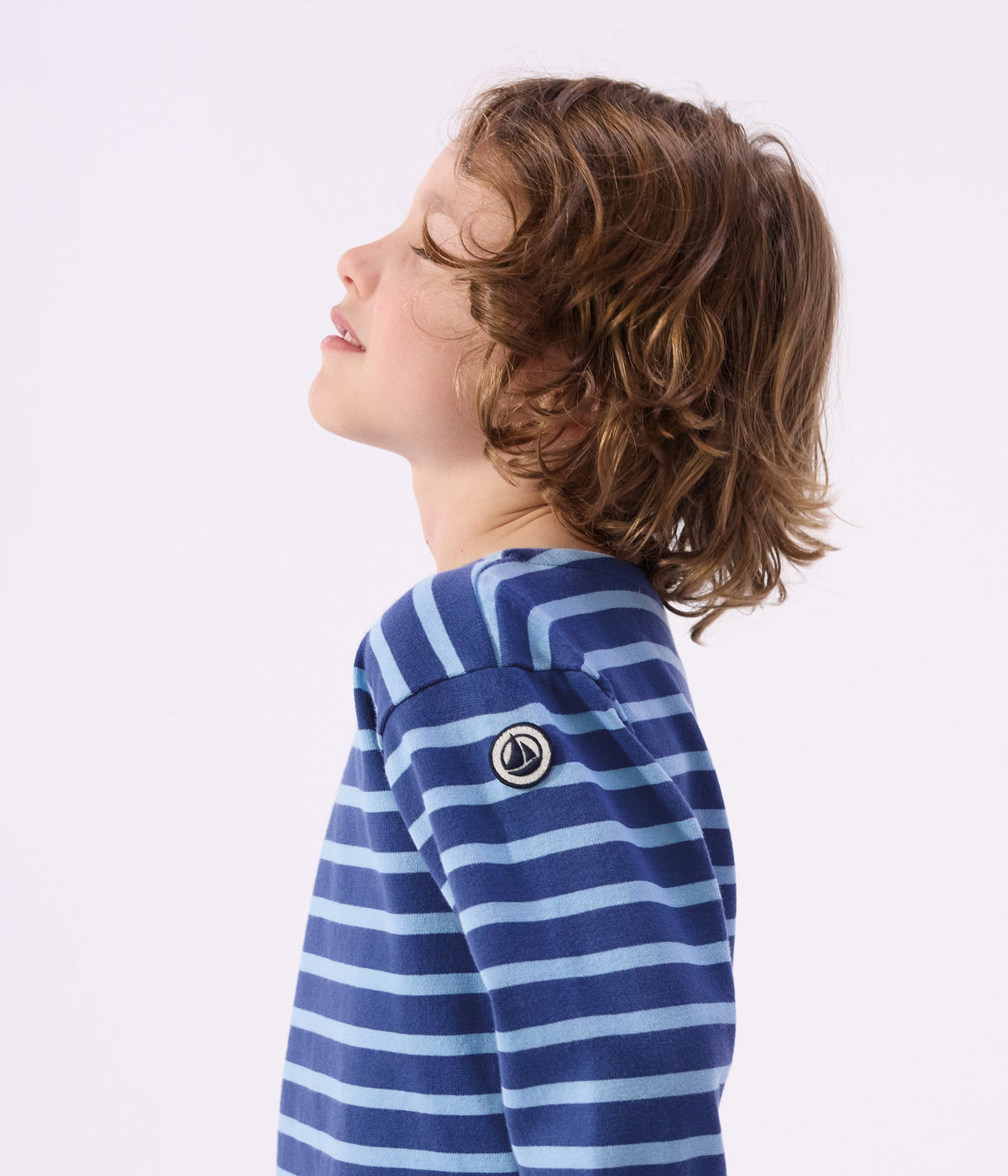 Marinière enfant en coton à rayures – J2
