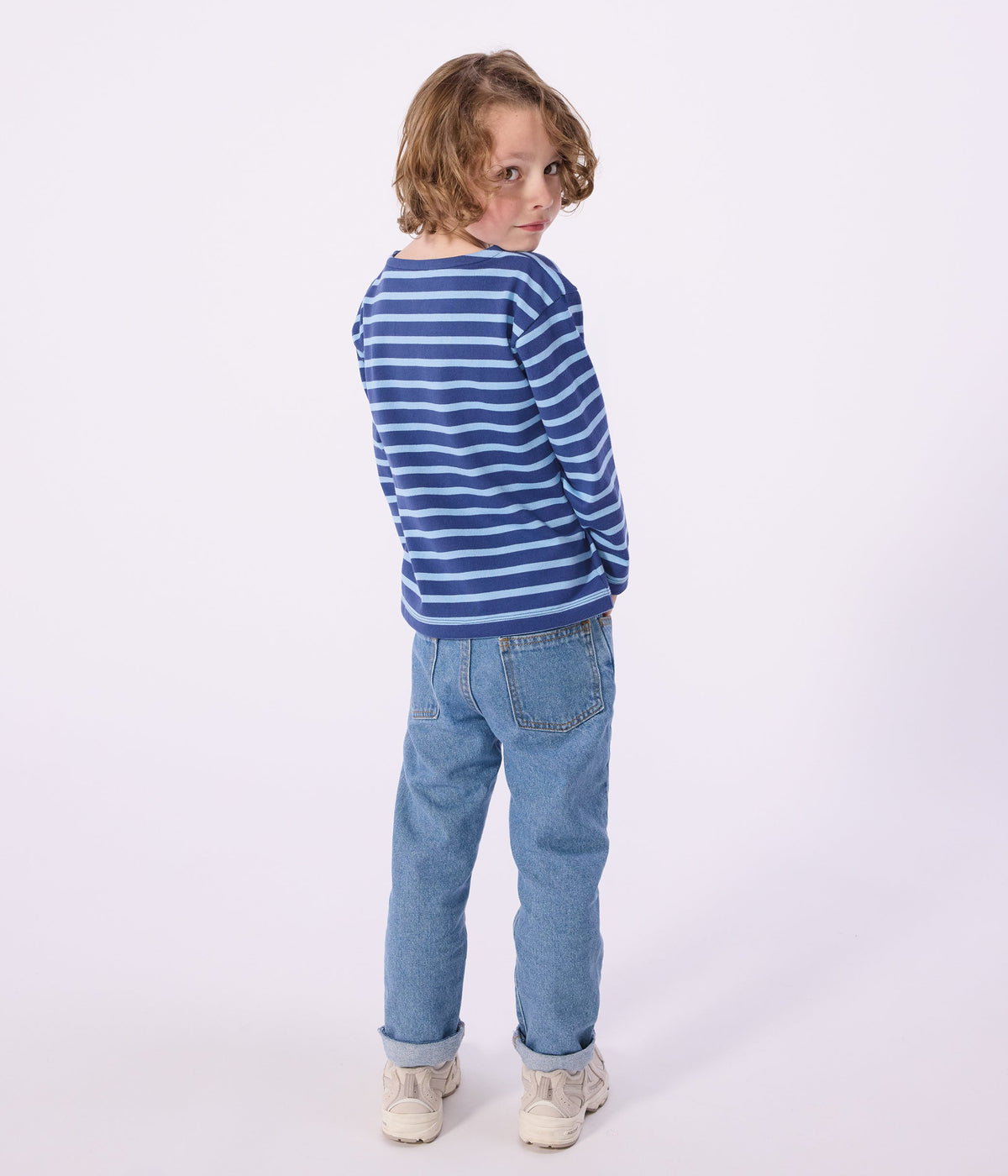 Marinière enfant en coton à rayures – J3