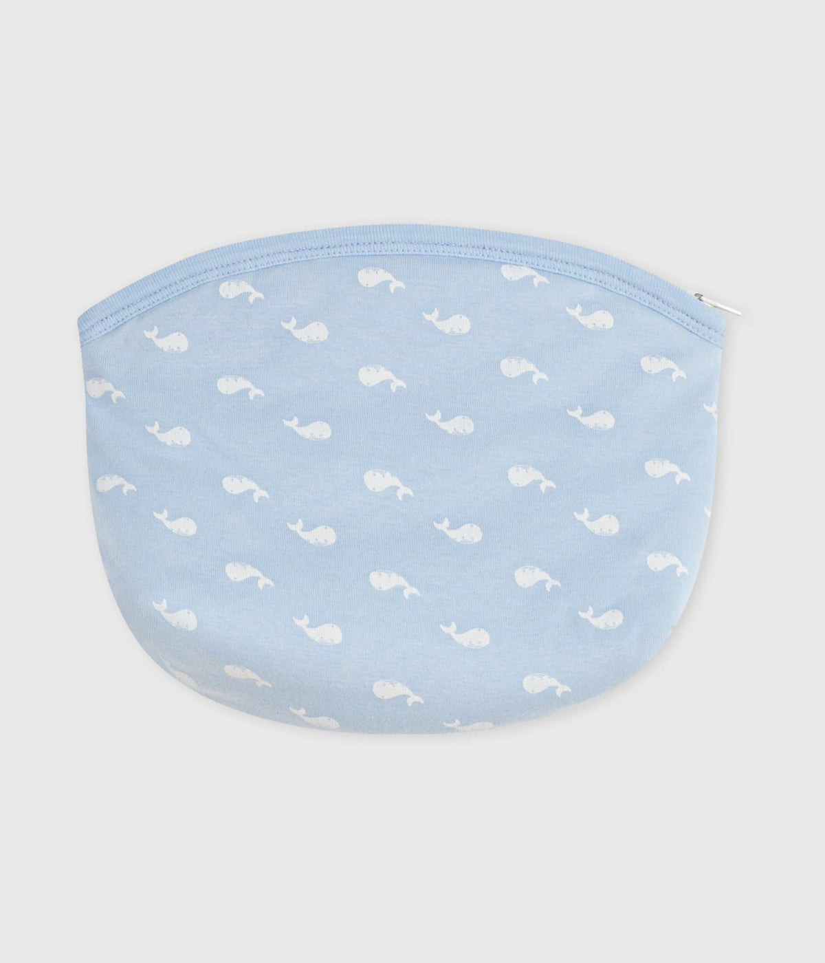 Pochette bébé en coton imprimé baleines – D1