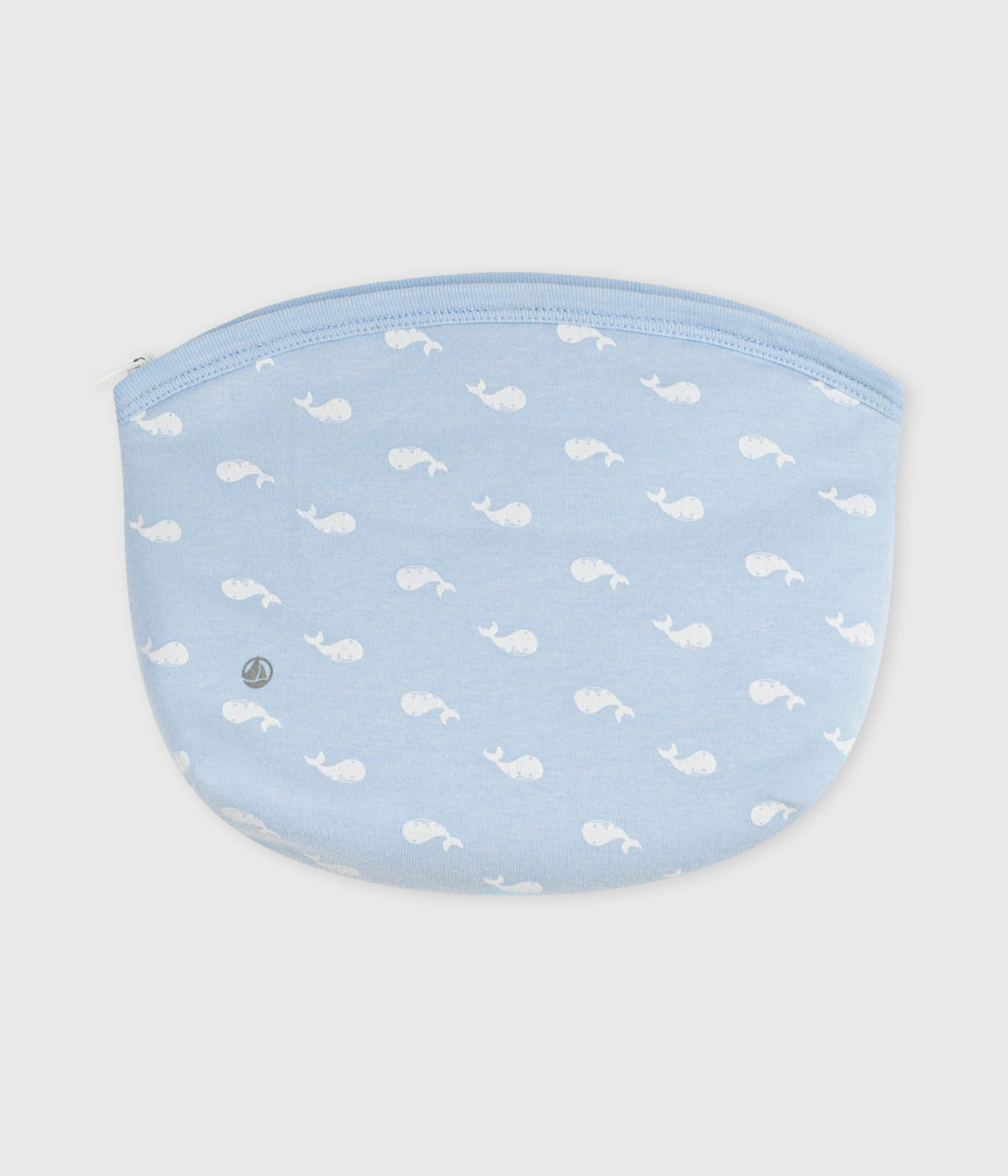 Pochette bébé en coton imprimé baleines – F1