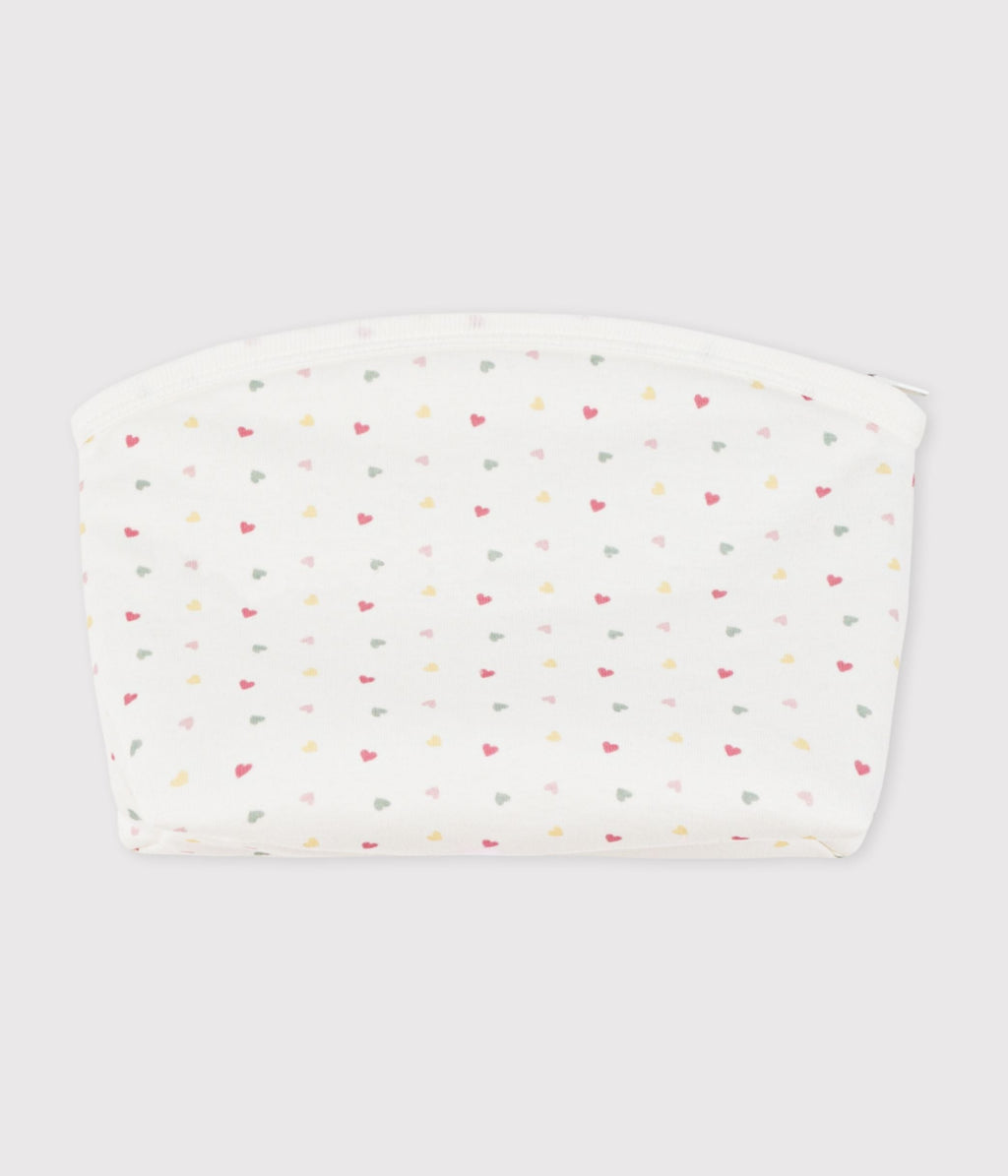 Pochette bébé en coton imprimé petits cœurs – D1