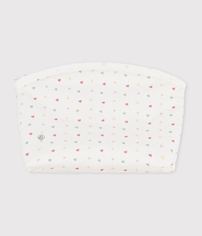 Pochette bébé en coton imprimé petits cœurs – F1