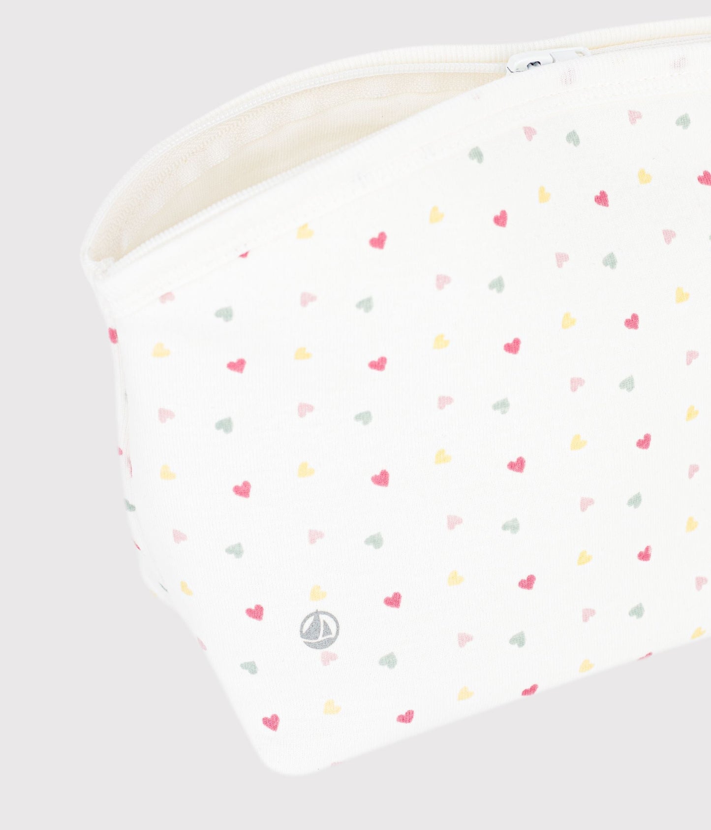 Pochette bébé en coton imprimé petits cœurs – Z1
