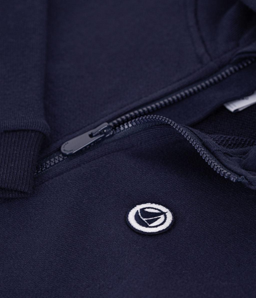 Sweatshirt à capuche zippé enfant en coton – Z1