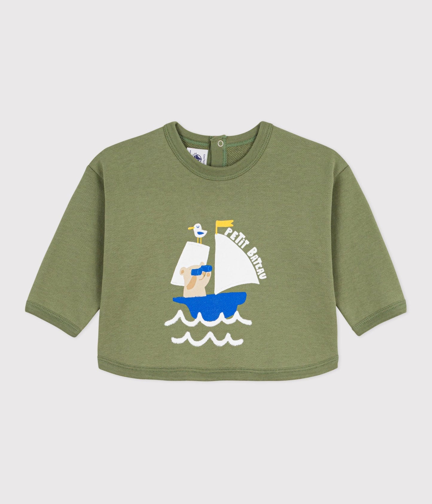 Sweatshirt à capuche bébé en coton à motifs – F1