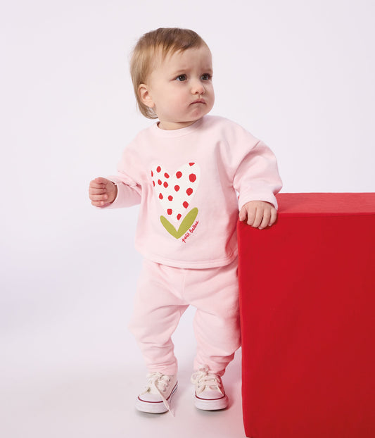 Sweatshirt à capuche bébé en coton à motifs – J1