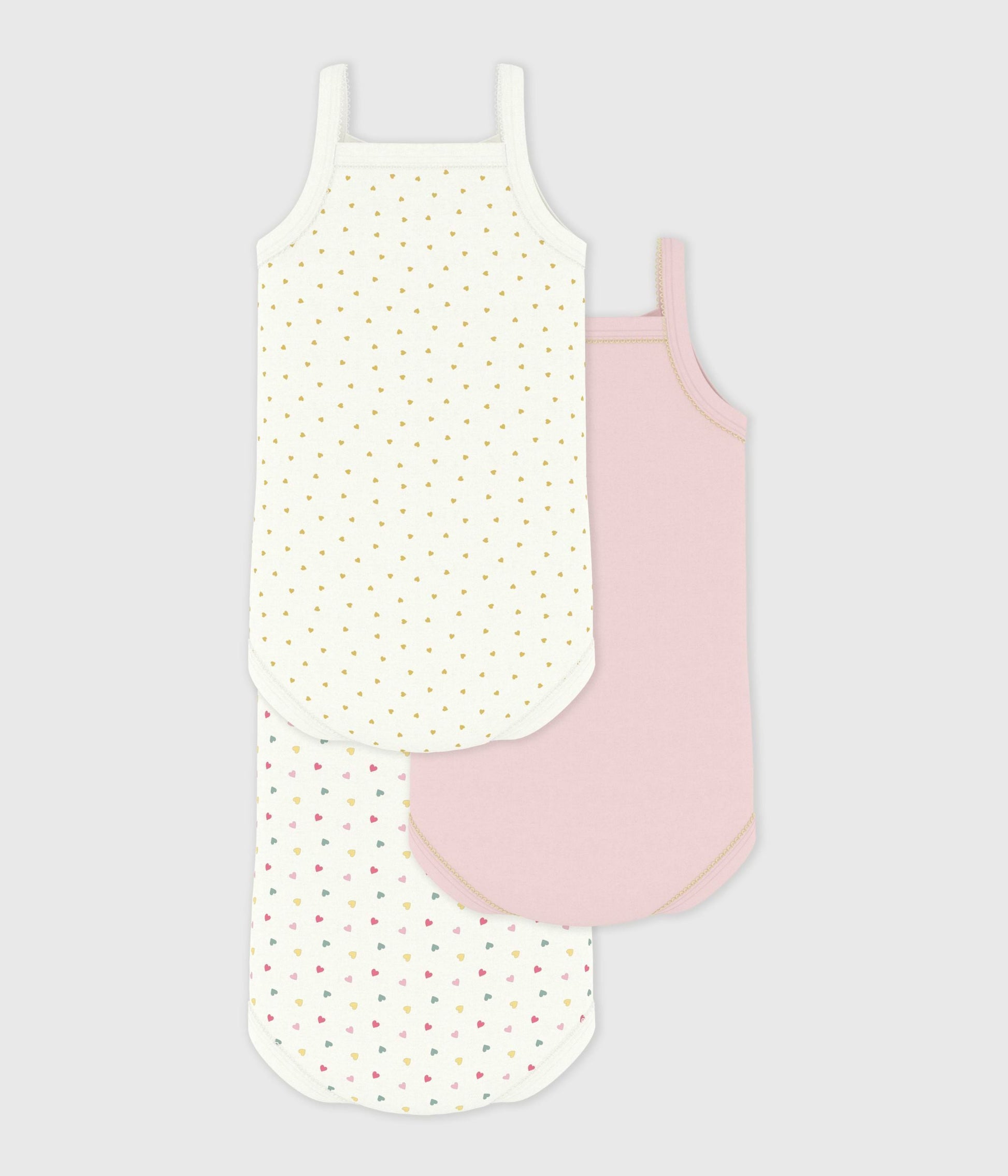 Lot de bodies bretelles en coton bébé – D1