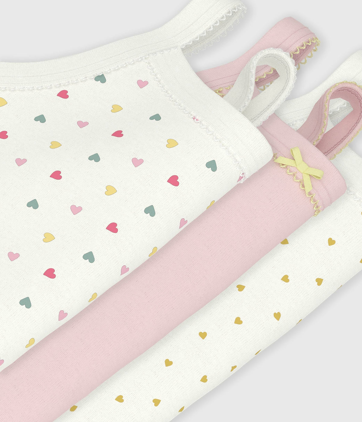 Lot de bodies bretelles en coton bébé – Z1