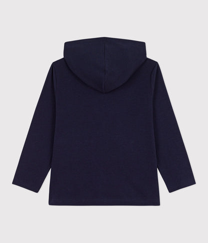 Sweatshirt à capuche zippé enfant en coton – D1