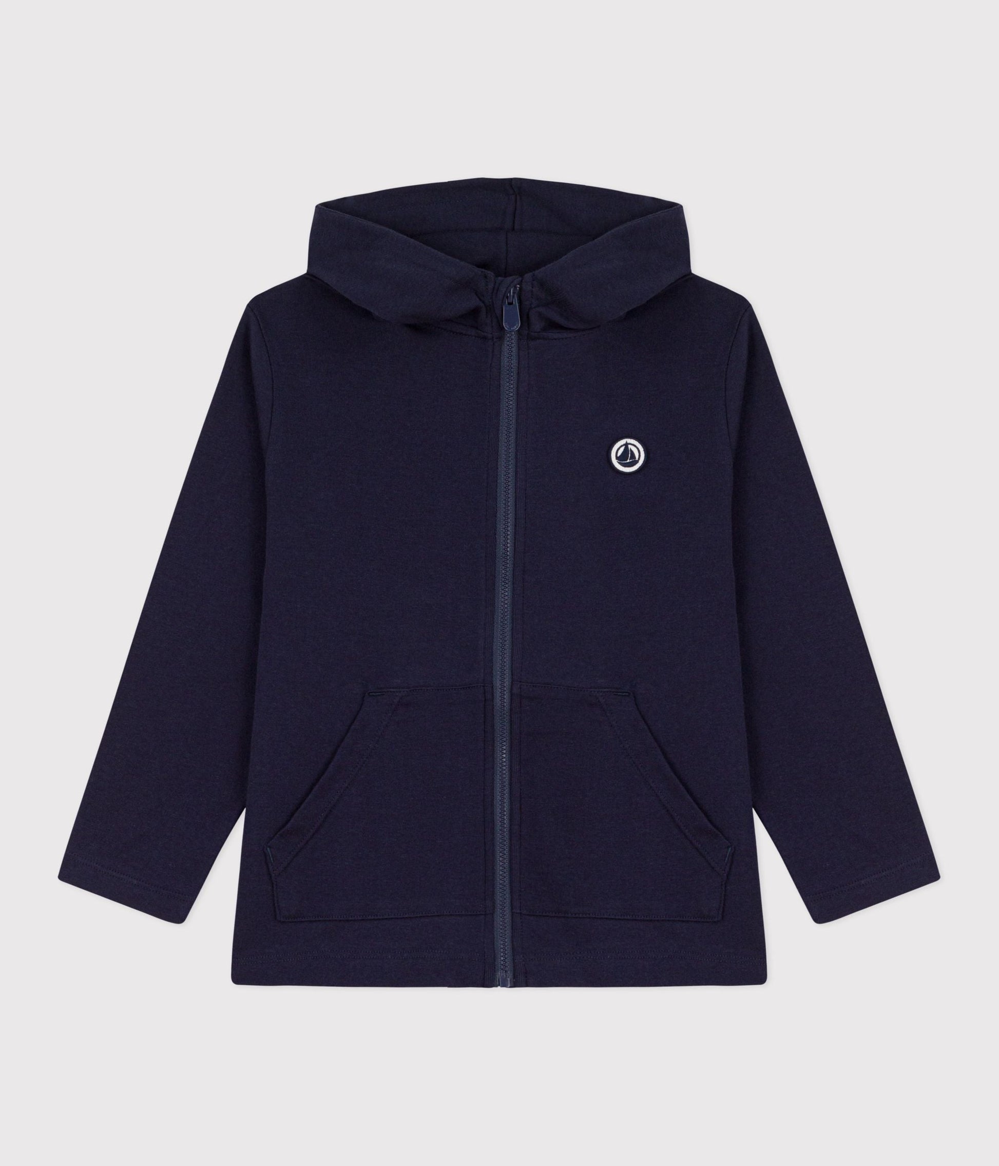 Sweatshirt à capuche zippé enfant en coton – F1